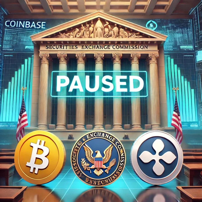 SEC, Coinbase ve Binance Davalarını Askıya Aldı